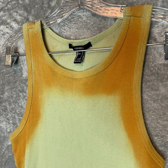 Forever 21 Women Boho Grunge Tie Dye Slim Fit Mini Sheath Tank Dress L NWT - Picture 4 of 12